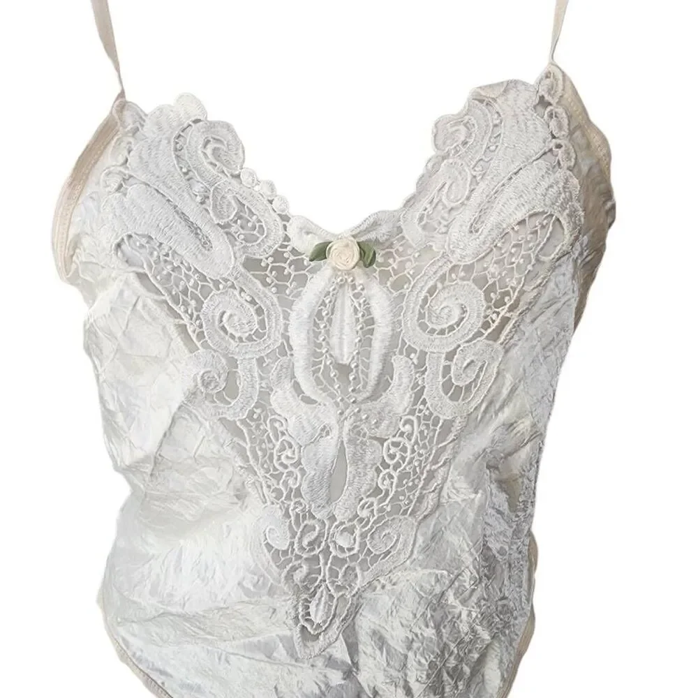 Vintage Cinema Etoile Cream Babydoll (M) - Picture 5 of 6